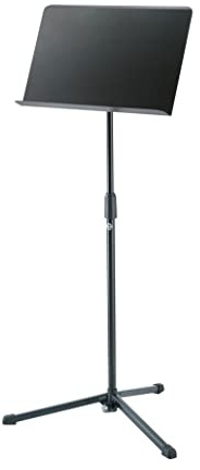 K&M 11922 Orchestral Music Stand Black up to 125 cm with Tripod and Metal Plate