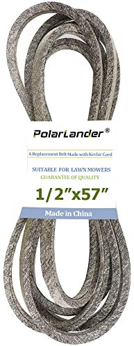 PolarLander Tondeuse à Gazon Kevlar Deck Courroie d'entraînement 1/2 x 57 Remplacement pour Cub CT MTD 954-04043B 754-04043 754-04043A 754-04043B 954-04043 954-04043A ; Massey Ferguson 954-04043
