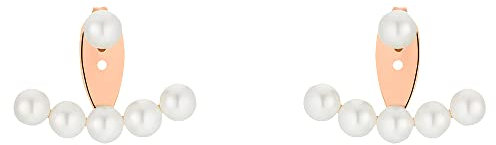 Heideman Ohrringe Frida Damen aus Edelstahl rosegold farbend poliert Ohrstecker für Frauen mit Perle weiss rose vergoldet