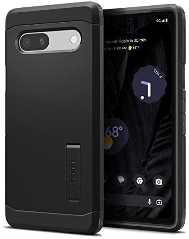 Spigen Tough Armor Hülle Kompatibel mit Google Pixel 7a -Schwarz