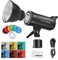 Godox SK400II-V Upgraded 400Ws GN65 Professional Studio Flash Strobe with LED Modeling Lamp, 2.4G Wireless X System, 110V, Daylight Color, 1 Pack