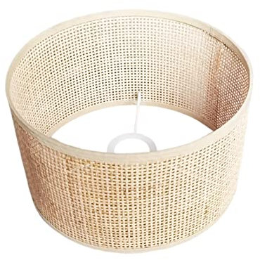 Sharplace Abat-Jour de Lampe en rotin tissé de luminaire de Plafond de Couverture de lumière pendante pour la cheminée de Chambre à Coucher, 16cmx12cm