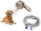 Hairstore Cat & Dog Bath Brush Scrubber Washing Sprayer Easy Bathing Grooming & Shedding Pet Shower with super flex hose 1 modes setting on/off button