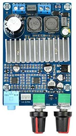 Wlauqueta TPA3116 Placa Amplificadora de Subwoofer 100W Salida de Graves DC12-24V Amplificadores de Potencia PequeñOs Digitales Accesorios de Audio y Video