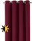 Verdunkelungsgardine mit Ösen, Blackout Ösenschal Blickdicht abdunkelnd, Größe und Farbe wählbar (Breite: 300 cm, Höhe: 245 cm, Bordeaux)