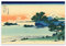 KWAY Katsushika Hokusai Poster – Shichiri Beach In Sagami Provinz Poster – Berühmte japanische Kunstposter Reproduktion, moderne Wanddekoration für Schlafzimmer Wohnzimmer, ungerahmt 30 x 45 cm
