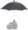 NCTCYO Large Rain Cover/Sunshade, 360 Adjustable Camera Umbrella for DSLR, Lightweight & Compact, Black