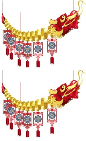 Tedious Chinese Decoration 2024 Banner | Jahr des Drachen 2024 Banner | Chinesische Banner Hänge Ornamente | Traditionelle Drachen Chinesisches Neujahr Deko 2024 Geschenke