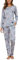 Reliwel Set Pigiama Donna, Pigiama da Donna Cotone Lungo Leggero, Pigiami Due Pezzi da Donna con Tasche Laterali, e Pantaloni Lunghi Femminili