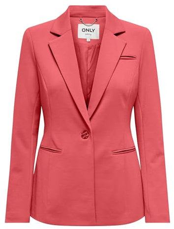 ONLY Onlpeach L/S Fit Blazer TLR Noos Classico, Rose of Sharon, 42 Donna