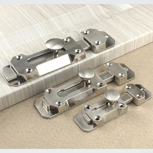 Practical Zinc Alloy Bolt Latch for Attic Doors, Airing Cupboards, and More (4inch)