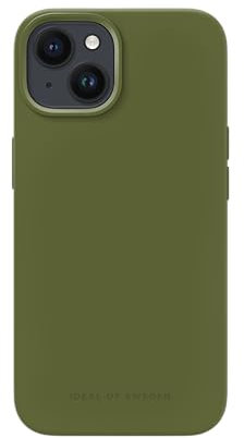 IDEAL OF SWEDEN Griffige Silikon-Handyhülle mit Einer glatten Haptik und leichtem Gefühl - Schützende stoßfeste Hülle in trendigen Farbdesigns, Kompatibel mit iPhone 13/14 (Khaki)