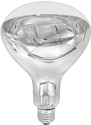 NCC-Licht Infrarot Leuchtmittel Hartglas Reflektor BR125 Wärmelampe 250W E27 klar Dimmbar 60°