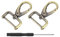 QUARKZMAN 2Stück Karabinerhaken 25mm(1 Zoll) D Ring Abnehmbarer Karabiner Schlüsselanhänger Metall Karabiner KlauenVerschluss Haken mit Drehgelenk mit Schraubendreher für Basteln