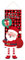 AKTOUR Adventskalender Darten Saisonschild Hängendes Dekor Weihnachtsdekoration Hängende Santa Clus Banner Flagge Für Haustür Haus Xmas Wand Fenster Für Auto (B, One Size)