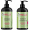 Mielle Rosmarin-Minze, mit Biotin angereichert, Haarwachstumsprodukte für stärkeres und gesünderes Haar, Shampoo und Conditioner, Styling-Set, 2 Stück