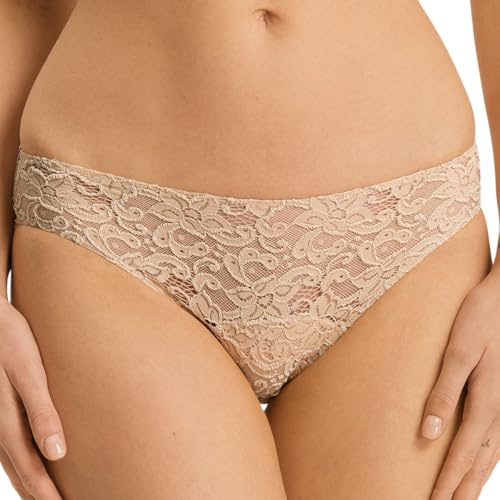 Hanro Moments Mini Slip – Eleganter Damen Slip aus hochwertiger französischer Spitze, Elastisch & Bequem, Zeitloses Design, Ideal Kombinierbar mit Moments BHS, Pflegeleicht und Hautfreundlich