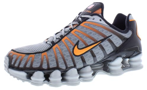NIKE AV3595-011 Shox TL Men LT Smoke Grey/Bright Mandarin-Black UK 10.5