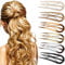 6 Stück U-förmige Haarnadeln, Französische Haarspangen große Harz-Doppeleinlage U-förmige-Haarspangen Vintage Hairpin Clip für Frauen-Styling-Haar-Accessoires Weihnachtsgeschenke Haar-Styling-Hilfen