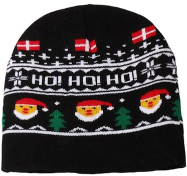 Tkukkwr Weihnachtsmütze, Strickmütze, Weihnachtsmütze, Rentier-Weihnachtsmann-Muster für Erwachsene, Kinder, Jungen, Mädchen, warmer Komfort, Urlaubsmützen für Neujahr, festliche Party (Grau,