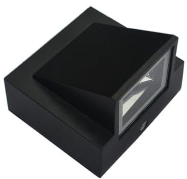 Angoily LED Außenwandleuchte Wasserdichte Wandlampe Schwarze 5W Warmweiß Leuchte Für Garten Flur Terrasse Und Eingangsbereich Ideal Für Und Beleuchtung