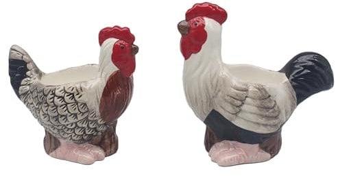 The Leonardo Collection Eierbecher mit Hahn und Henne für Küche und Zuhause, idealer Eierbecher zur Aufbewahrung von Eierhaltern, langlebiger Eierhalter für den täglichen Gebrauch, stilvolles