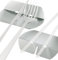 DUDAPRO - Repose-couverts de table en acier inoxydable poli argenté - Fonction réversible, 4 pièces avec boîte de rangement