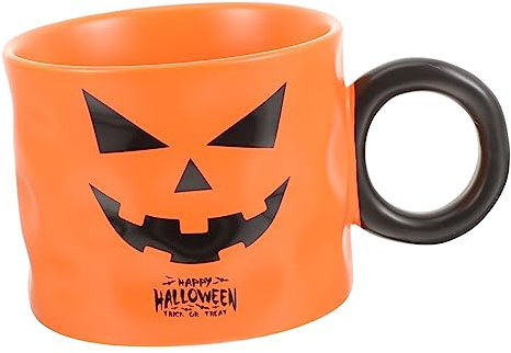 HOLIDYOYO Kürbiskaffeemug Geisterdesign Halloween-tasse Für Heiße Getränke Für Zuhause Oder Cafés Langlebig Und Für