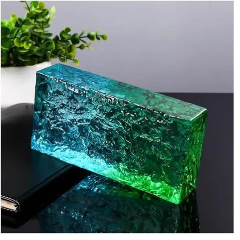 DXZXDJIU Hochklarer transparenter Glasbaustein – Kristallsteine ​​für Hoteltrennwände und Wände von Einkaufszentren