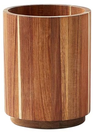 Generico Porta Utensili Da Cucina In Legno,Organizzatore da Cucina per Utensili di Grandi Dimensioni da 18 cm | Portaposate Grande Per Forchetti E Casa Campeggio Barbecue Picnic Uso Quotidiano