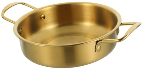 Garneck Hot Pot Wok Stainless Steel Pot for Home Cooking Soup Handles for Stir Fry Korean Ramen