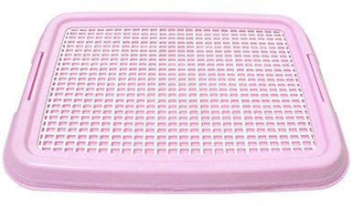 Candora Odourless Puppy Toilet Puppy Loo Training Potty Dog Toilet,Puppy Trainer Starter Kit Pet Toilet Potty Puppy Training Pad Holder Indoor Outdoor (Pink)