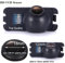 Kalakus Rückfahrkamera in Kennzeichenleuchte Einparkhilfe Kamera mit Wasserdicht integriert in Nummernschild Licht für Ford Mondeo/Fiesta/Focus Hatchback/S-Max/Kuga/C-MAX/Ecosport/Galaxy