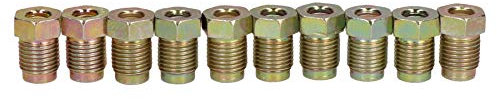 10 Court Mâle acier raccord tuyau frein Raccords 10x1mm pour 3/16 tuyau frein