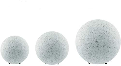 Kugelleuchte Aussenlampe Gasrtenlampe Steinoptik IP64 Aluminium MARMO25 25CM