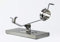 Hidalgo Soporte jamonero Base Inoxidable Basculante con Cabezal Giratorio + Cuchillo Jamón Alveolado 3 Claveles