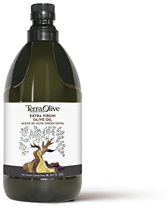 TERRAOLIVE - Huile d'olive vierge extra, Huile de cuisson, Variété d'olive, Corps doux, Provenance Espagne, Montes de Toledo, Bidon PET recyclé - 2L