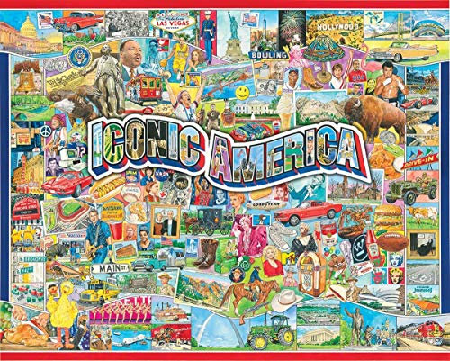 White Mountain Puzzles Iconic America 1000 Teile Puzzle, 1 EA