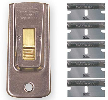 IVY Classic 11156-2: Razor Blade Scraper with 5 Blades, USA, Contains 2 Scrapers + 2 Packs of 5 Blades