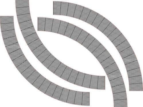 Scale Model Scenery LX181-OO Diamond Plate Turntable Surround To Fit Peco LK-55 For OO Scale Model Railway Layouts & 1:76 Diecast Dioramas