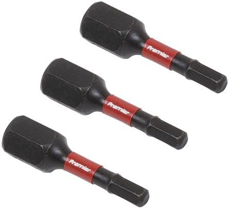 Sealey 3pc 25mm Hex 3mm Impact Power Tool Bit Set - AK8211