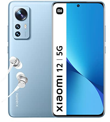 Xiaomi 12 - Smartphone 8+128GB, 6.28” 120Hz AMOLED Display, Snapdragon 8 Gen 1, 50MP+13MP+5MP Triple Camera, 4500mAh, Blue (UK Version + 2 Years Warranty)