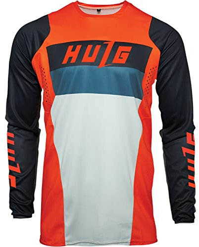 Herren-Radtrikots, T-Shirt,Fahhradtrikot MTB Rennrad Trikot,Motocross-Jersey Langarm | MX Enduro | Atmungsaktiv | (Style-04,L)