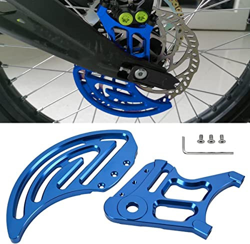 CTDOESO Rear Brake Disc Guard and Caliper Cover, CNC Billet Rear Sprocket Protective Cover Rear Disk Guards Rotor Adapter Brake Caliper Protector for Sur-Ron MX and X Bike and for Segway X260 (Blue)