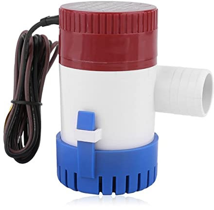 JUIYU Submersible Sump Pump 3.0A Intermittent Work Bilge Pump Rule Water Pump Vacuum Water Pump Transfer Pump