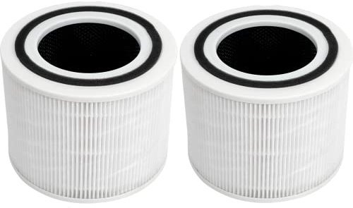 3-in-1 Replacement Filter for Levoit Core 300-RF Air Purifier, H13 HEPA, High-Efficiency Activated Carbon, White, 2 PCS
