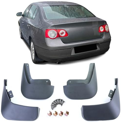 Schmutzfänger Set vorne und hinten Schwarz für VW Passat B6 3C 05-10