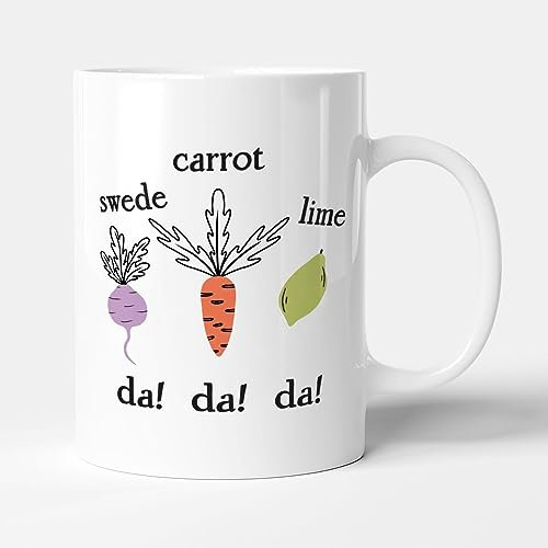 Victorian Printing Co - Swede Carrot Lime - Funny Gift Mug, Ceramic, 11fl.oz.