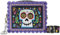 Loungefly Coco Miguel Calavera Floral Skull Crossbody Bag Geldbörse, Mehrfarbig/Meereswellen (Ocean Tides), Einheitsgröße