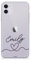 CaseStone Personalised Phone Cases fit Apple iPhone 15 Pro – Custom Design Made in UK Clear Soft Silicone Named Pastel Case Cover – Great Gifts for Significant dates & Black name initials 2